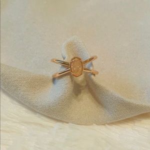 Kendra Scott Emilie Rose Gold Double Band Ring